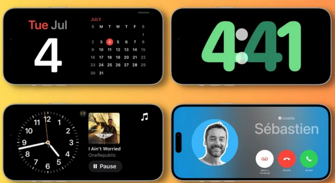 天涯镇苹果手机维修分享iOS17横屏充电待机显示有什么好处 