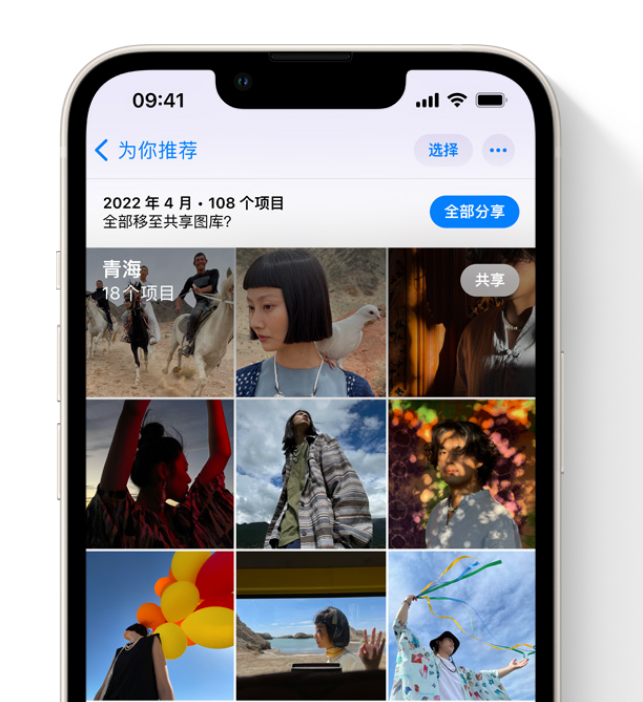 天涯镇苹果维修网点分享在 iPhone 上使用共享图库 