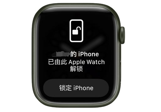 天涯镇苹果手机维修分享用 AppleWatch 解锁配备面容 ID 的 iPhone方法 